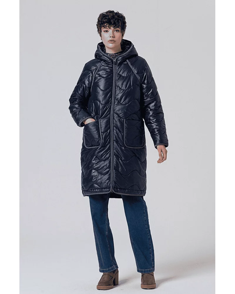 Abrigo Acolchado Azul Surkana Esenziashopping Zaragoza