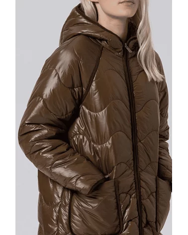 Abrigo Acolchado Kaki Surkana detalle Esenziashopping Zaragoza