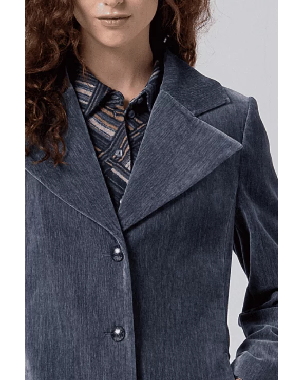 Abrigo Ligero Acolchado Gris Surkana detalle Esenziashopping Zaragoza