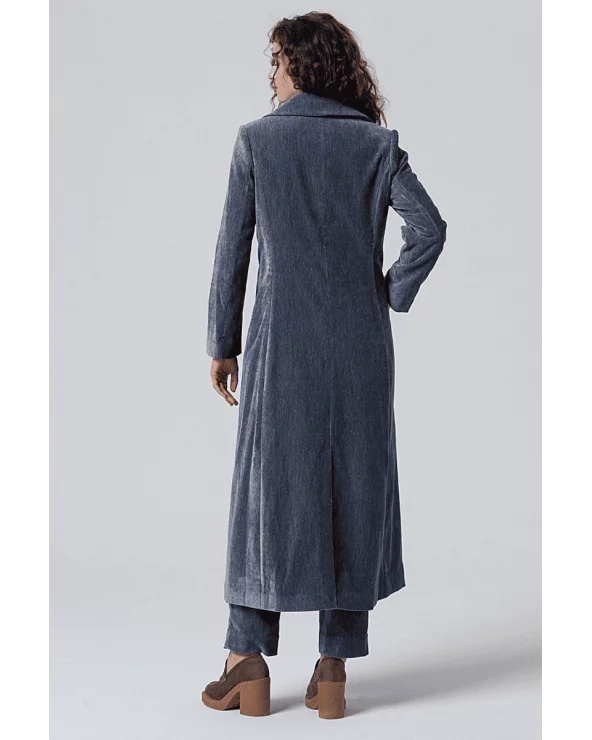 Abrigo Ligero Acolchado Gris Surkana espalda Esenziashopping Zaragoza