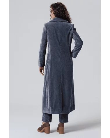 Abrigo Ligero Acolchado Gris Surkana espalda Esenziashopping Zaragoza