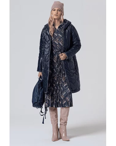 Vestido Camisero Estampado Azul Surkana total look Esenziashopping Zaragoza