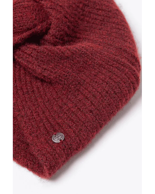 Turbante Tricot Granate Surkana detalle Esenziashopping Zaragoza