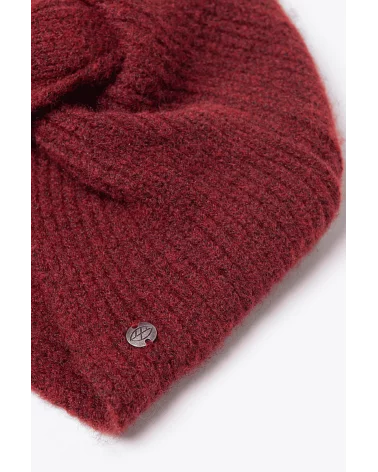 Turbante Tricot Granate Surkana detalle Esenziashopping Zaragoza