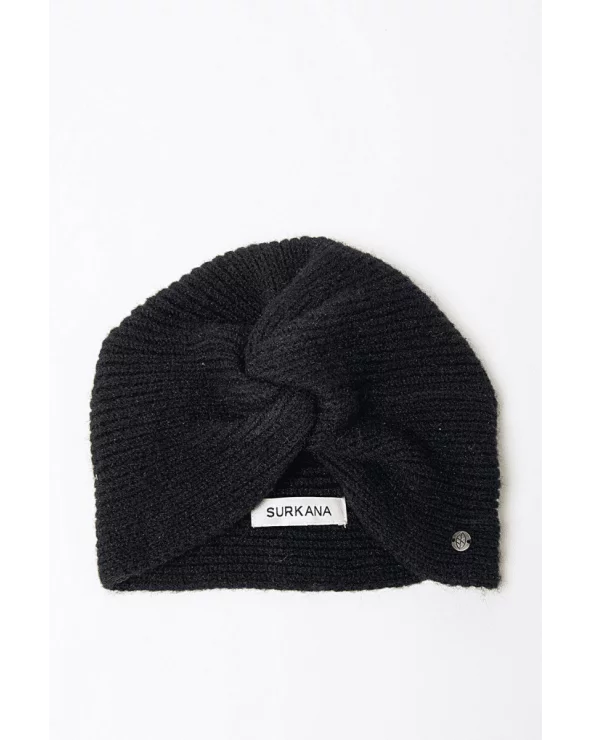 Turbante Tricot Negro Surkana Esenziashopping Zaragoza