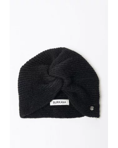 Turbante Tricot Negro Surkana Esenziashopping Zaragoza