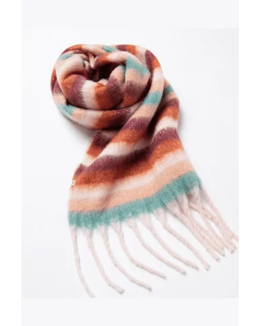 Bufanda Rayas Multicolor Granate Sukana Esenziashopping Zaragoza