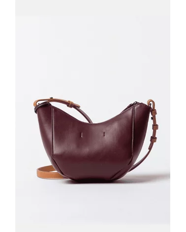 Bolso Bandolera Contrastes Burdeos Surkana espalda Esenziashopping Zaragoza