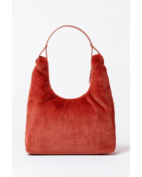 Bolso de Hombro Pelo Teja Surkana espalda Esenziashopping Zaragoza