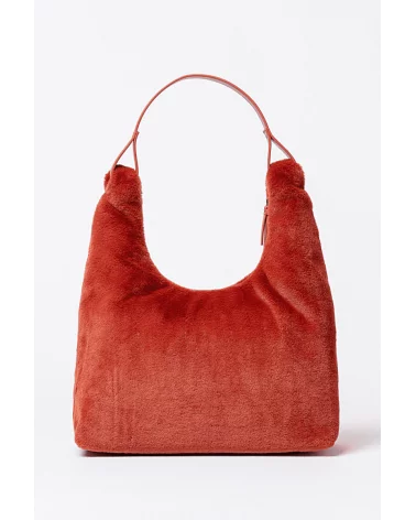 Bolso de Hombro Pelo Teja Surkana espalda Esenziashopping Zaragoza