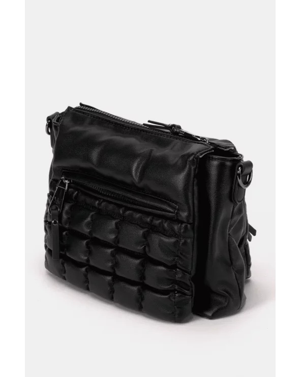 Bolso Bandolera Acolchado Solapa Negro Pepe Moll Esenziashopping Zaragoza