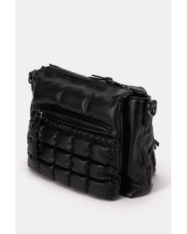 Bolso Bandolera Acolchado Solapa Negro Pepe Moll Esenziashopping Zaragoza