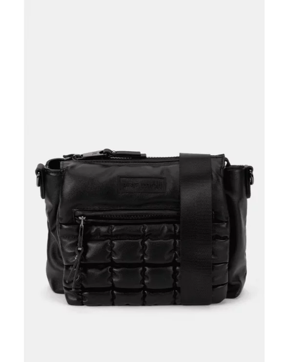 Bolso Bandolera Acolchado Solapa Negro Pepe Moll Esenziashopping Zaragoza