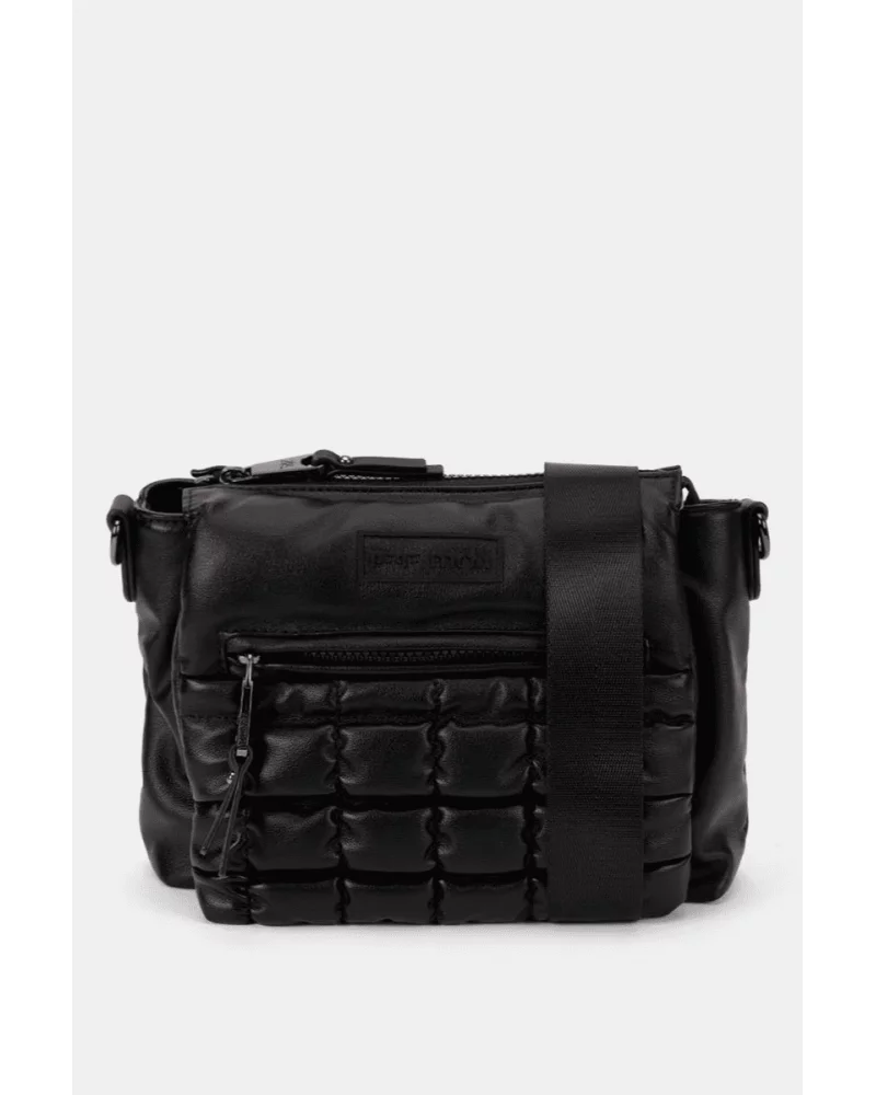 Bolso Bandolera Acolchado Solapa Negro Pepe Moll Esenziashopping Zaragoza