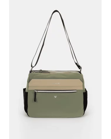 Bolso Bandolera Contraste Verde Empolvado Pepe Moll Esenziashopping Zaragoza