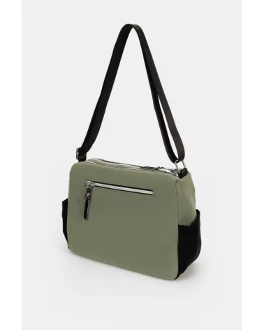 Bolso Bandolera Contraste Verde Empolvado Pepe Moll espalda Esenziashopping Zaragoza