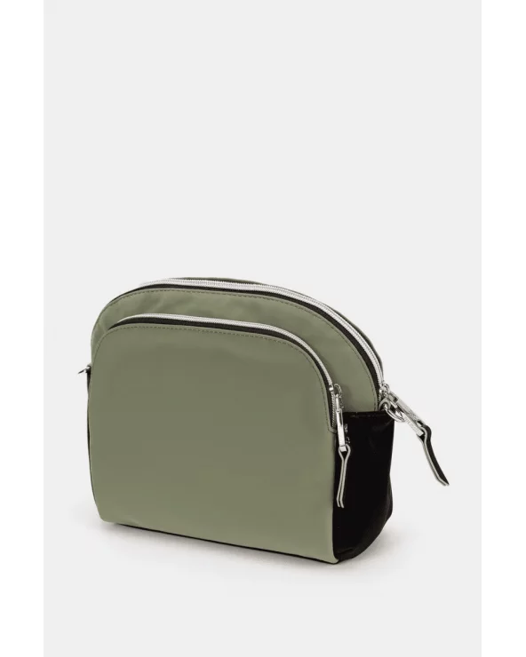 Bolso Bandolera Contraste Pequeña Verde Empolvado Pepe Moll espalda Esenziashopping Zaragoza