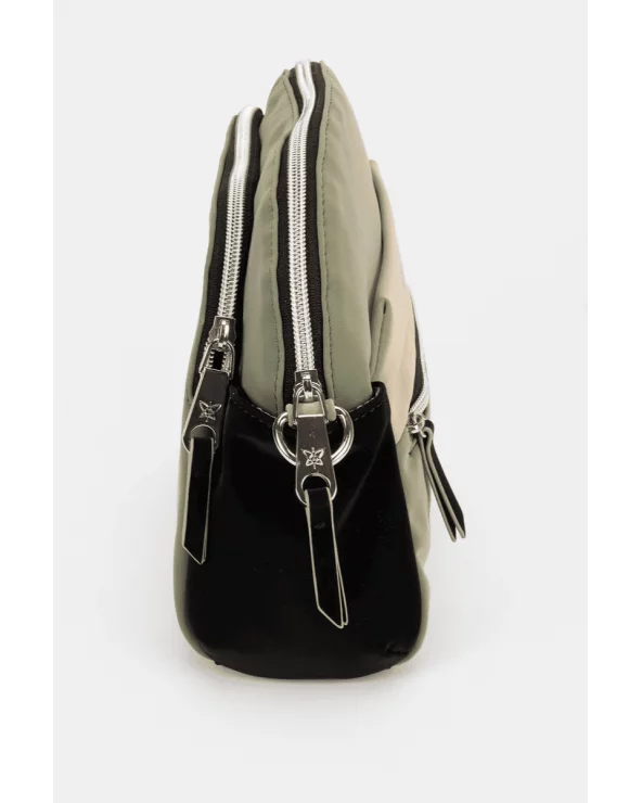 Bolso Bandolera Contraste Pequeña Verde Empolvado Pepe Moll detalla Esenziashopping Zaragoza