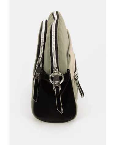 Bolso Bandolera Contraste Pequeña Verde Empolvado Pepe Moll detalla Esenziashopping Zaragoza