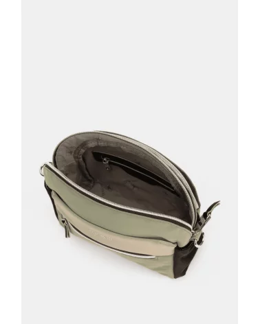 Bolso Bandolera Contraste Pequeña Verde Empolvado Pepe Moll interior Esenziashopping Zaragoza