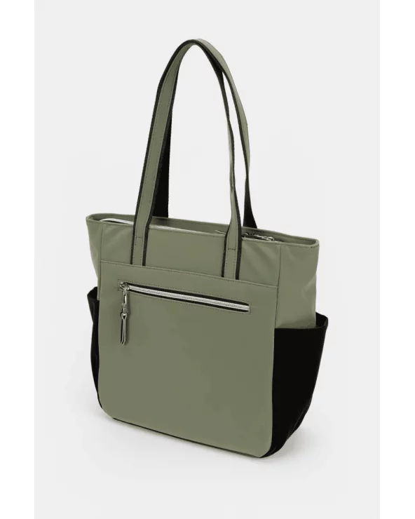 Bolso de Hombro Contraste Verde Empolvado Pepe Moll espalda Esenziashopping Zaragoza