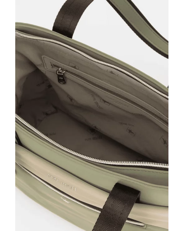Bolso de Hombro Contraste Verde Empolvado Pepe Moll interior Esenziashopping Zaragoza