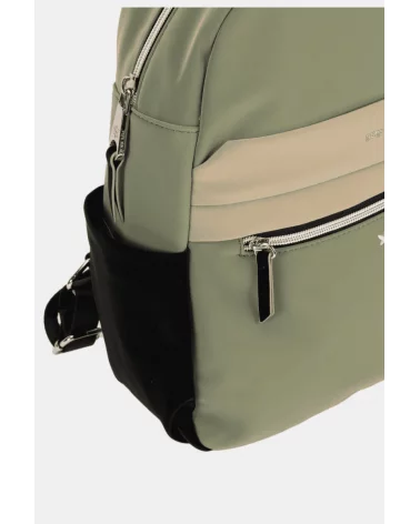 Mochila Contraste Verde Empolvado Pepe Moll detalle Esenziashopping Zaragoza