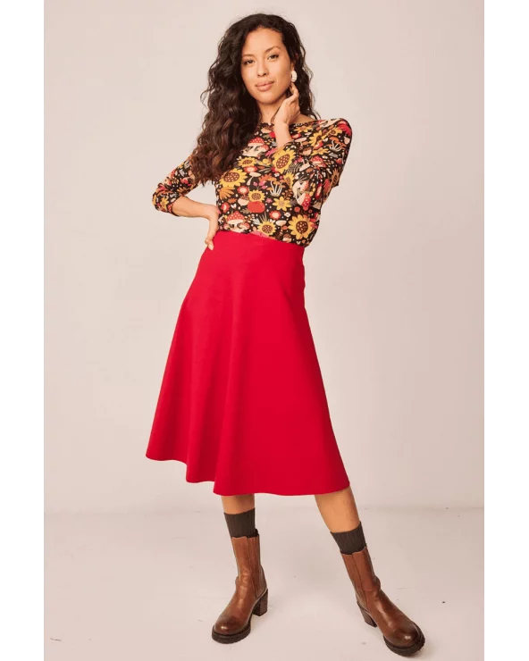 Falda Agua Rojo Smile total look Esenziashopping Zaragoza