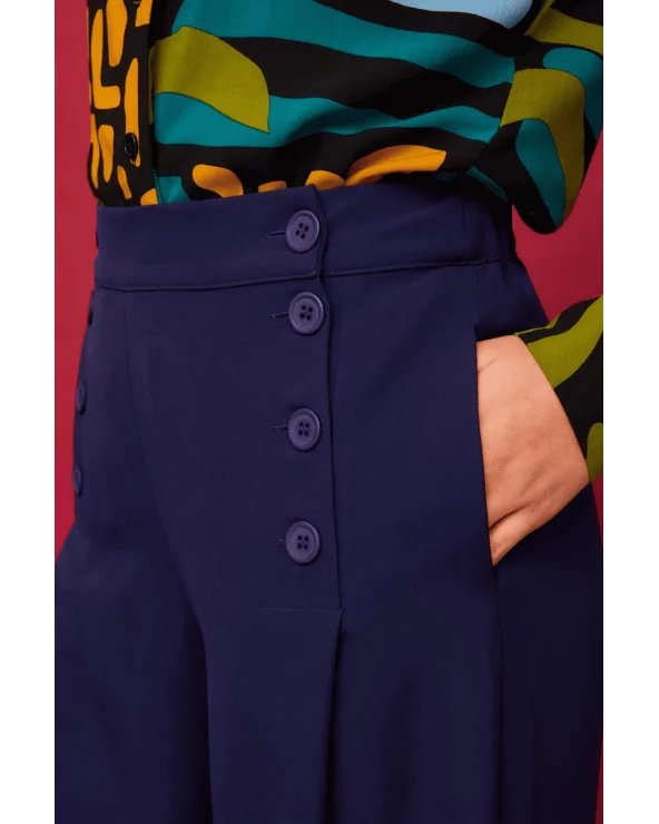 Pantalón Nenúfar Navy Smile detalle Esenziashopping Zaragoza