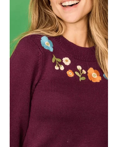 Jersey Cenicienta Burdeos Smile detalle Esenziashopping Zaragoza