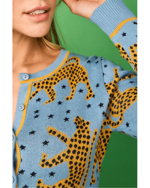 Chaqueta Helecho Azul Smile detalle Esenziashopping Zaragoza