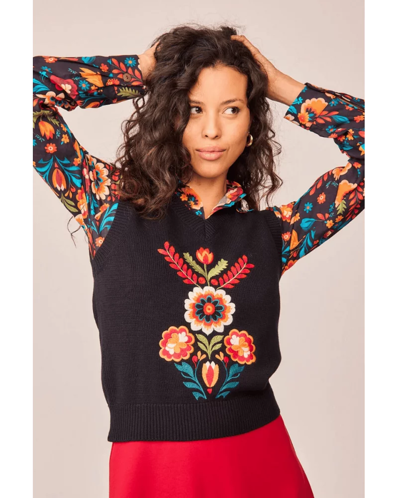 Chaleco Hiedra Negro Smile Esenziashopping Zaragoza