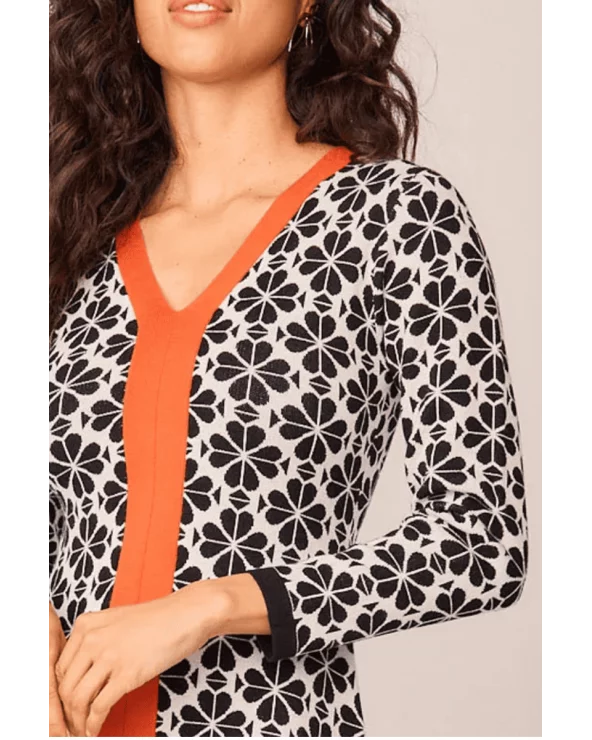 Vestido Largo Musgo Flor Smile detalle Esenziashopping Zaragoza