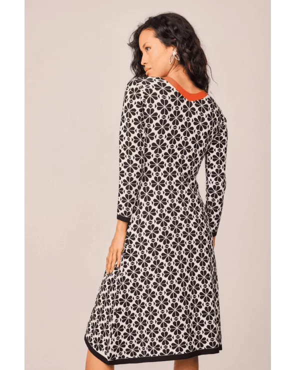 Vestido Largo Musgo Flor Smile espalda Esenziashopping Zaragoza