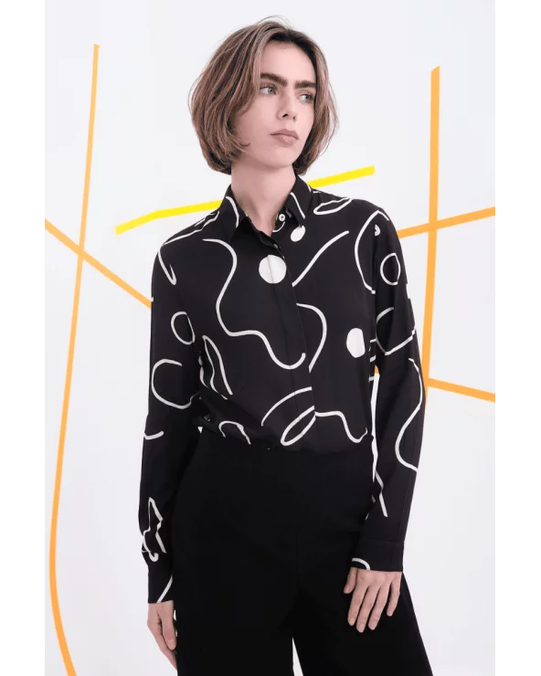 Camisa Ford Lineal Negra Béhulah Esenziashopping Zaragoza