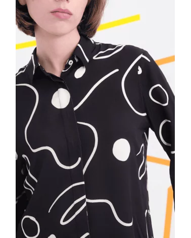 Camisa Ford Lineal Negra Béhulah detalle Esenziashopping Zaragoza