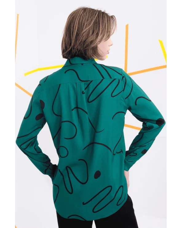 Camisa Ford Lineal Verde Béhulah espalda Esenziashopping Zaragoza