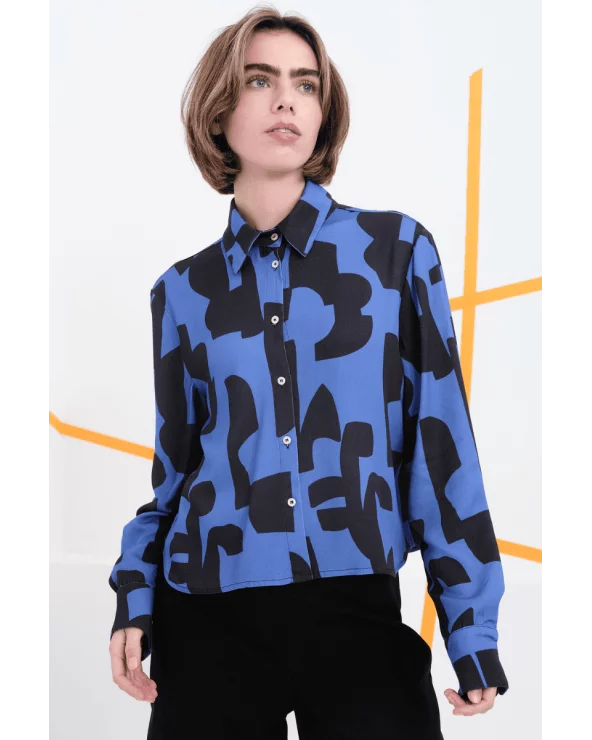 Camisa Kubrick Azul Béhulah Esenziashopping Zaragoza