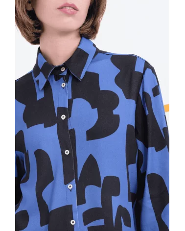 Camisa Kubrick Azul Béhulah detalle Esenziashopping Zaragoza