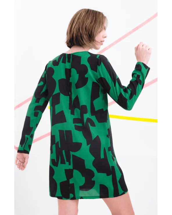 Vestido Burton Verde Béhulah espalda Esenziashopping Zaragoza