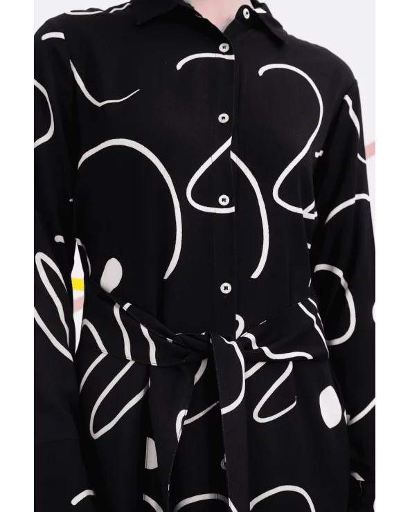 Vestido Polanski Negro Béhulah detalle Esenziashopping Zaragoza