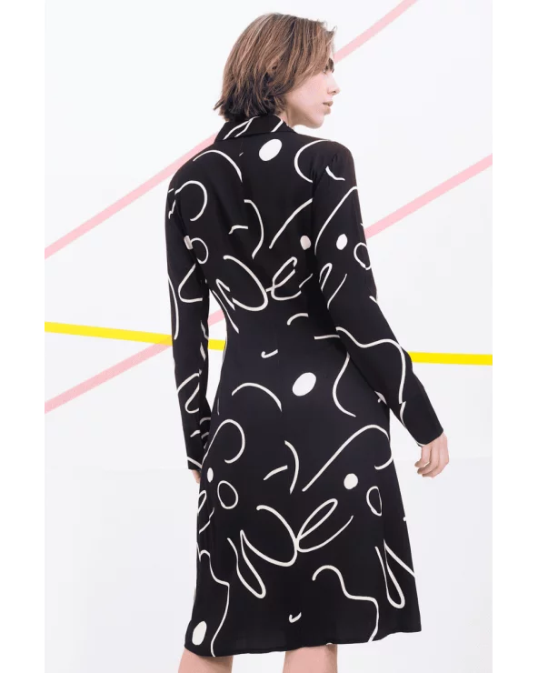 Vestido Polanski Negro Béhulah espalda Esenziashopping Zaragoza