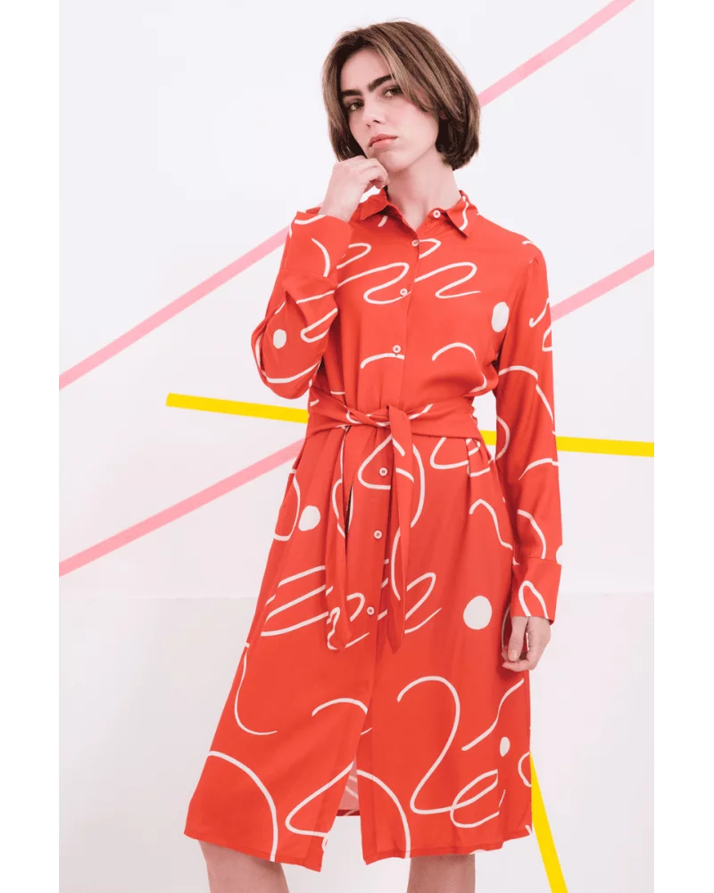 Vestido Polanski Naranja Béhulah Esenziashopping Zaragoza