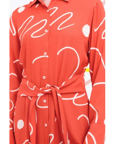 Vestido Polanski Naranja Béhulah detalle Esenziashopping Zaragoza