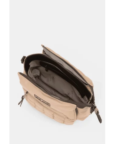 Bolso Bandolera Solapa Acolchado Beige Pepe Moll interior Esenziashopping Zaragoza