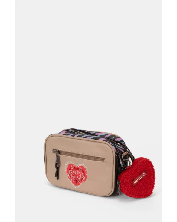 Bolso Bandolera Compacta Patchwork Animal Print Pepe Moll espalda Esenziashopping Zaragoza