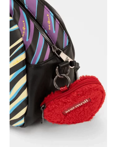 Bolso de Mano Bowling Patchwork Animal Print Pepe Moll detalle Esenziashopping Zaragoza