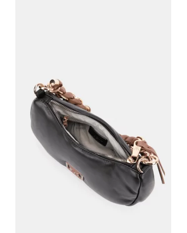 Bolso de Hombro Media Luna Negro Pepe Moll interior Esenziashopping