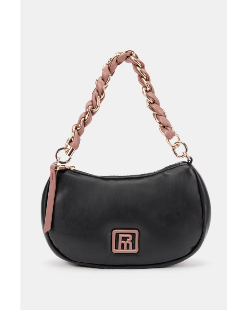 Bolso de Hombro Media Luna Negro Pepe Moll Esenziashopping
