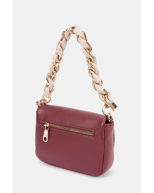 Bolso de Hombro Solapa Granate Pepe Moll espalda Esenziashopping Zaragoza